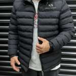 Мъжко зимно яке AX черно