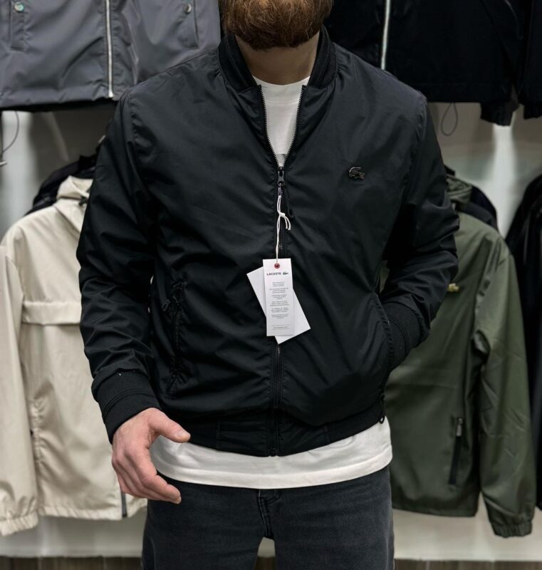 Lacoste Мъжко пролетно яке Черно