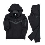 Nike Tech Fleece Черен детски екип-1