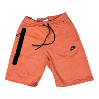Nike tech fleece оранжеви къси панталони