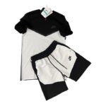 Nike къс мъжки екип бяло и черно