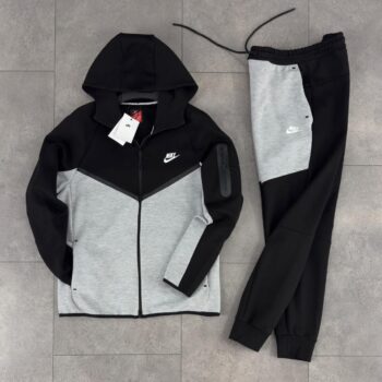 Nike Tech fleece черно и сиво мъжки екип